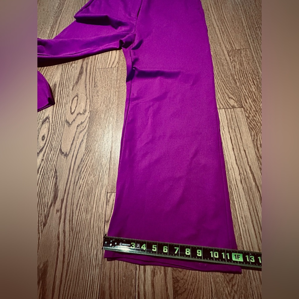 Boden Luxe Magenta Wide-Leg Trouser Pants Fuchsia Magenta • Long Length (16–18L) - Picture 6 of 12